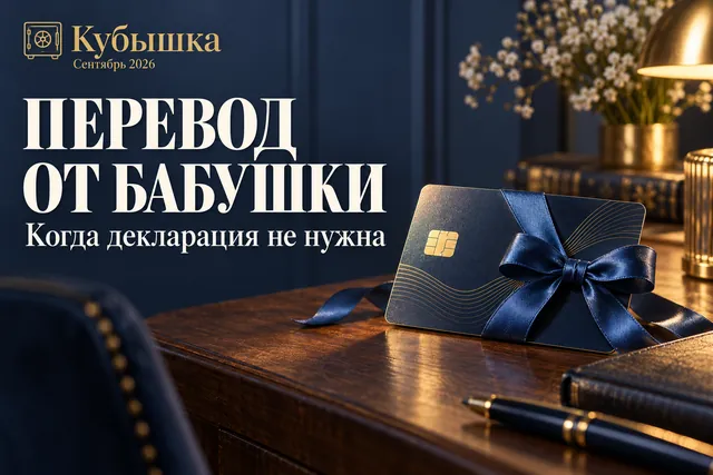 Почему перевод от бабушки не требует декларации, хотя банк сообщает о нём в ФНС?
