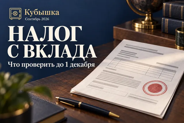 Почему налог с вклада за 2025 год платят в 2026-м и как сверить расчёт ФНС до 1 декабря?