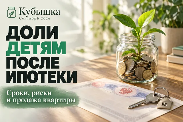 Погасили ипотеку маткапиталом: когда выделять доли детям и что будет при продаже
