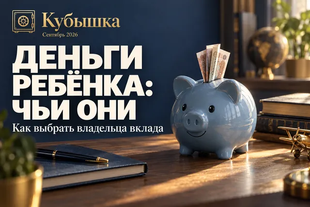 Чьими считаются деньги из копилки, если положить их на родительский вклад?