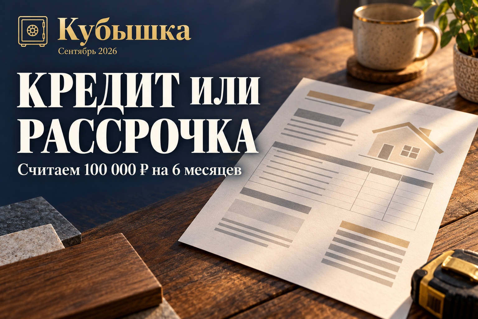 Ремонт за 100 000 ₽: рассрочка или кредит — частая ошибка, из-за которой семья платит лишнее