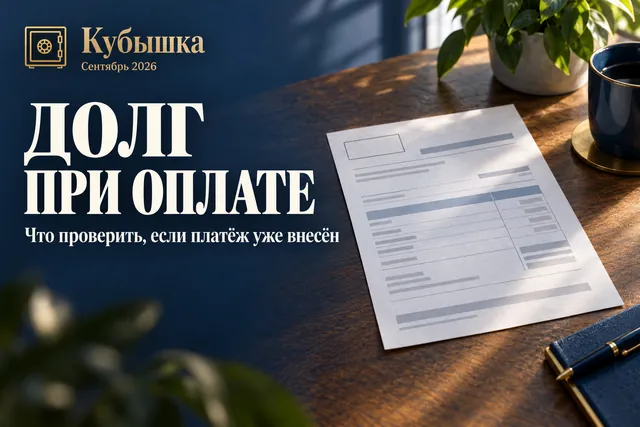 Долг при оплате обычно не из-за неоплаты: деньги дошли, но легли на чужой или старый лицевой счёт