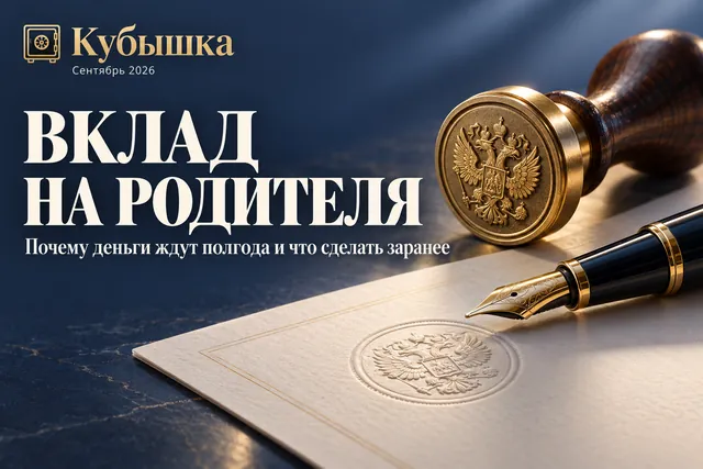 Почему банк выплачивает вклад, оформленный на родителя, только через полгода, если деньги вносили вы?
