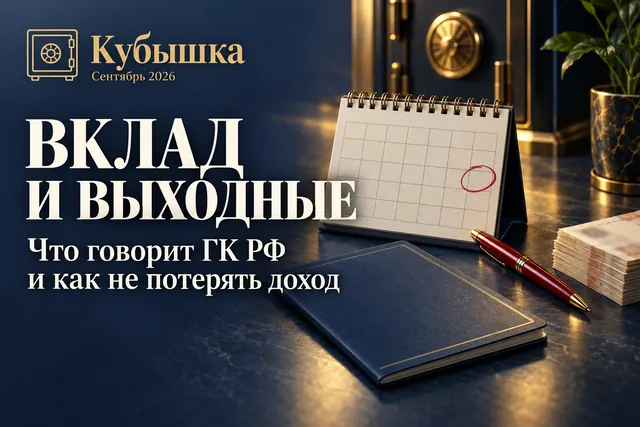 Вклад заканчивается в выходной: когда реально забрать деньги и не потерять проценты