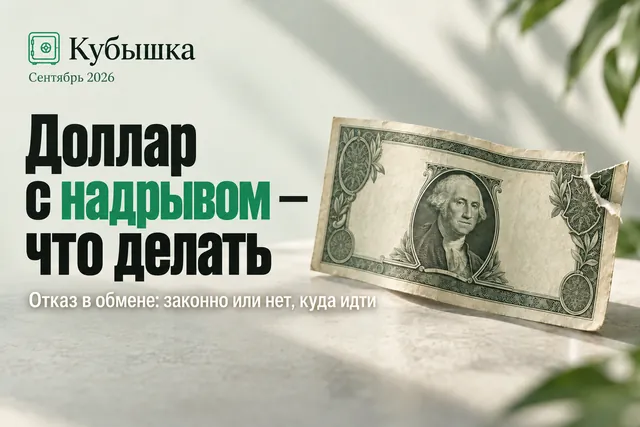 Почему кассир не берет купюру с маленьким надрывом, если по закону она годная?