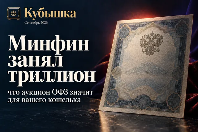 Минфин после полуторамесячной паузы занял на ОФЗ триллион рублей 2 сентября: что это значит для вашего кошелька