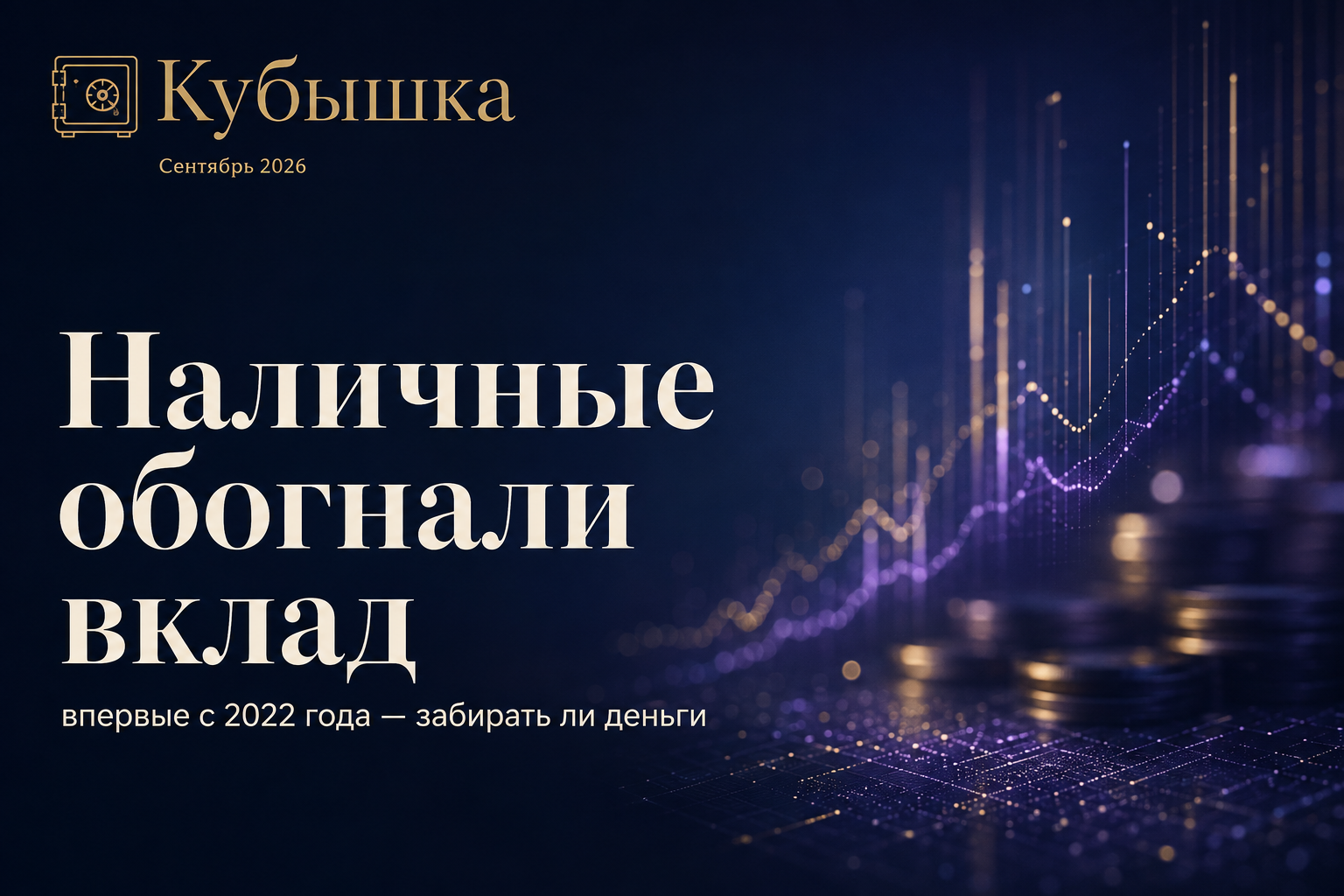 Наличные обогнали вклад впервые с 2022 года: ЦБ ждёт отток ещё 1,6 трлн ₽ до конца 2026 — стоит ли забирать деньги из банка