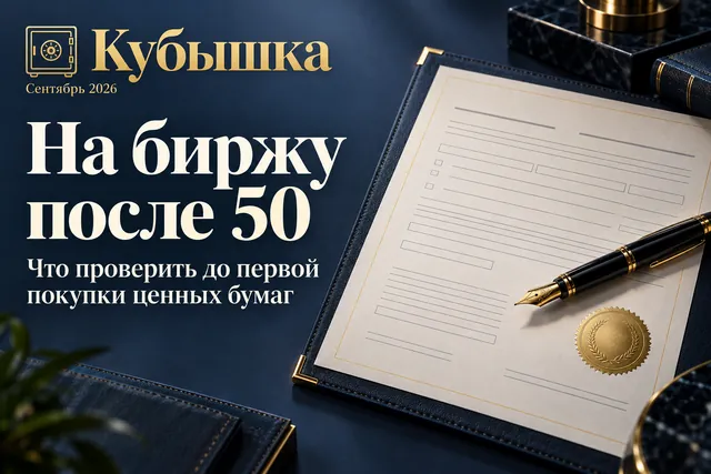 Первый брокерский счёт после 50: деньги на нём не застрахованы как вклад — с чего начать