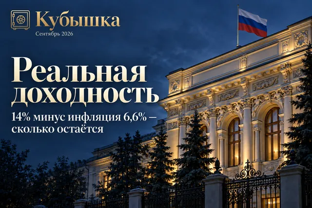 Реальная доходность вклада после решения ЦБ 11 сентября: ставка 14% минус инфляция 6,6% — сколько на самом деле прирастает